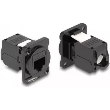 DeLOCK D tipo modulis RJ45 Cat.6 lizdas į LSA lizdą juoda 87816