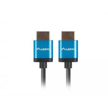 HDMI kabelis LANBERG CA-HDMI-22CU-0018-BK 1,8 m — HDMI A tipo į A, HDMI 2.0, 18 Gbit/s, ARC, auksuoti kontaktai