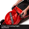 Belaidis stūmiamas vejapjovė EINHELL GE-CM 18/30 Li — 18V, 3,0Ah, 30 cm pjovimo plotis, 25 L žolės rinktuvas