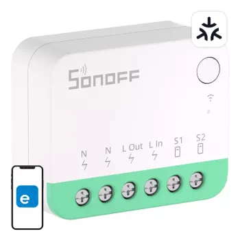 Sonoff MINIR4M Matter išmanusis WiFi mini jungiklis (HomeKit, SmartThings, Home Assistant)
