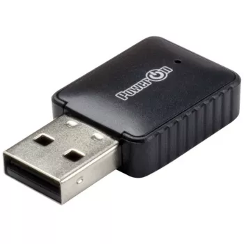 Inter-Tech DMG-07 – belaidis USB adapteris, Wi-Fi 5 (802.11ac), 650 Mbit/s, Bluetooth, juodas