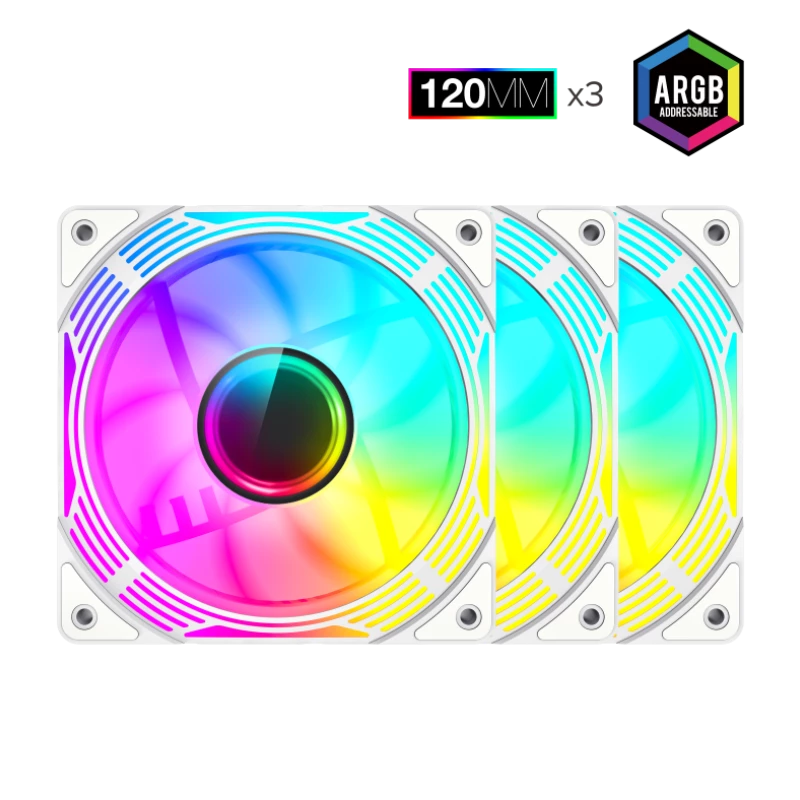 Gamemax KF300R BK Baltas korpuso ventiliatorius