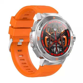 Išmanusis laikrodis BlitzWolf BW-AT5 oranžinis su Bluetooth ir širdies ritmo matuokliu