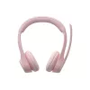 Logitech Zone 300 belaidės ausinės su mikrofonu, rožinės spalvos, 981-001412