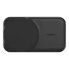Belkin UltraCharge 25 W Qi2 2 viename lankstoma belaidžio įkrovimo stotis, juoda (WIZ038KQBK)