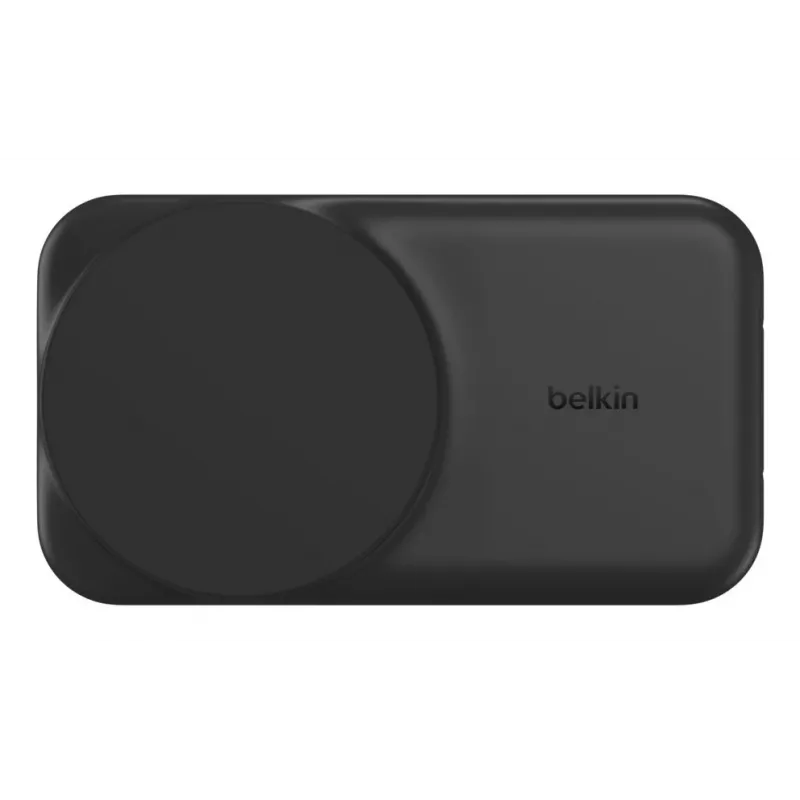 Belkin UltraCharge 25 W Qi2 2 viename lankstoma belaidžio įkrovimo stotis, juoda (WIZ038KQBK)