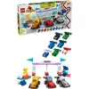 LEGO DUPLO 10445 F1 Team lenktyniniai automobiliai ir vairuotojai