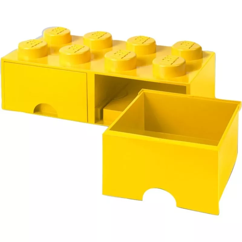 LEGO Drawer Brick 8 – geltonas (modelis 40061732) laikymo stalčius kaladėlėms ir smulkioms detalėms