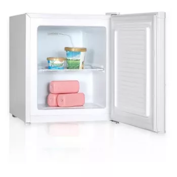 Šaldiklis vertikalus MPM 46-ZS-01B, 34 L, baltas, laisvai pastatomas, reversinės durelės, 230 V, 41 dB