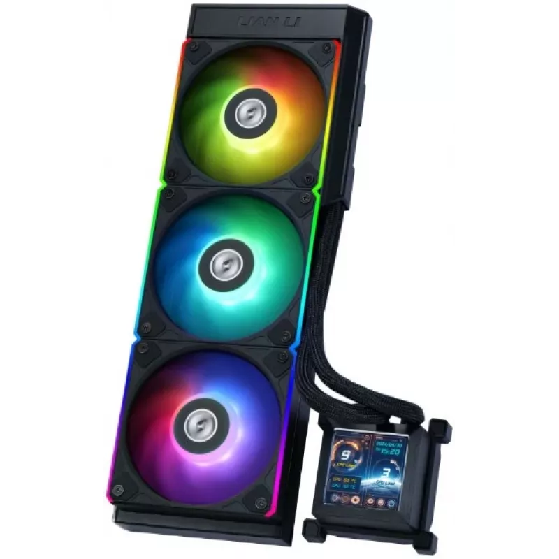 Vandens aušintuvas „viskas viename“ Lian Li HydroShift LCD 360S 12 cm Juodas