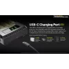 Įkroviklis akumuliatoriams Nitecore Ci4 – universalus USB įkroviklis Li‑Ion / NiCd / NiMH, 5/9/12 V įėjimas, 3 A, plastmasinis, 0,1914 kg