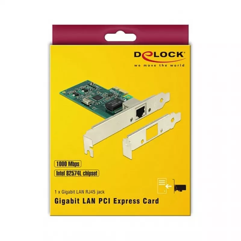 Tinklo plokštė DeLOCK 89943 vidinė Ethernet 1000 Mbit/s PCI Express