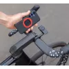 Quad Lock laikiklis dviračio vairui, juodas