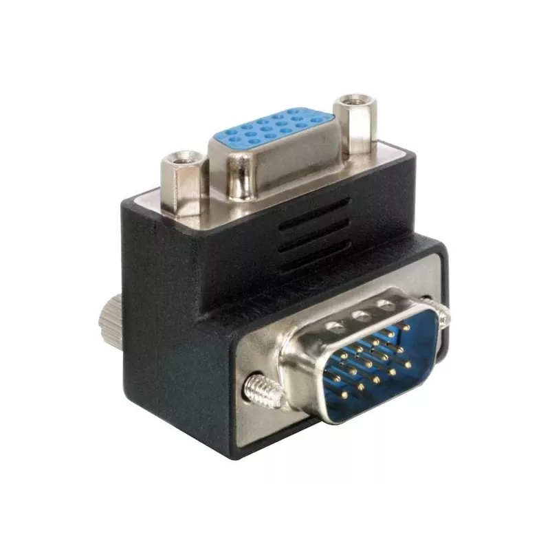 Delock Adapter VGA Kištukas/Lizdas 90° kampu (65171)