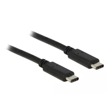 USB Type-C laidas DeLOCK Type-C 2.0 1m juodas