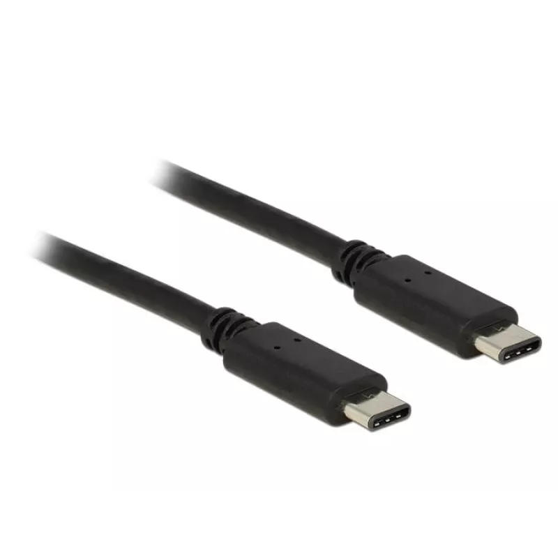 USB Type-C laidas DeLOCK Type-C 2.0 1m juodas
