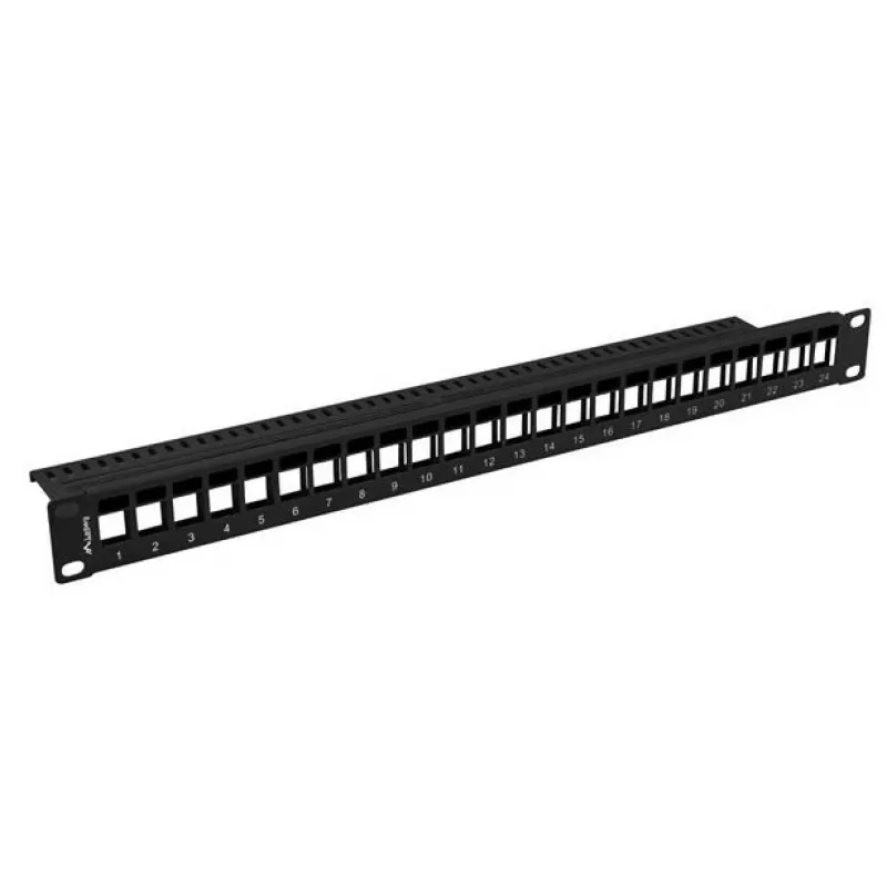 Patch panel 1U Lanberg PPKS-1024-B