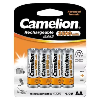 Įkraunama baterija Camelion NH-AA2500-BC4, 4 vnt., NiMH, AA, 1.2 V