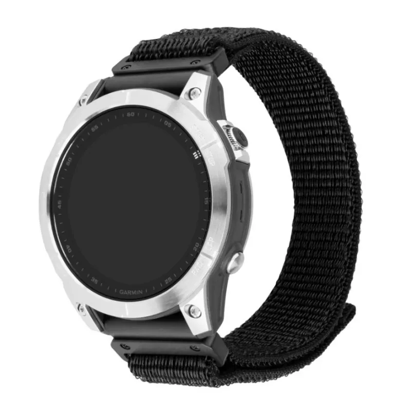 Pakeitimo 22 mm sportinis dirželis, skirtas Garmin QuickFit, FIXED — 160–210 mm, juodas