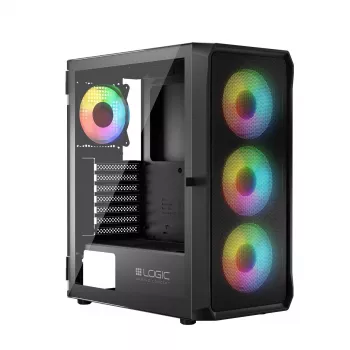Korpusas Logic Concept Portos ARGB ATX juodas