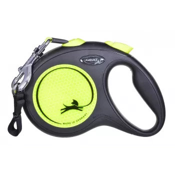 FLEXI New Neon L – ištraukiamas pavadėlis – 5 m
