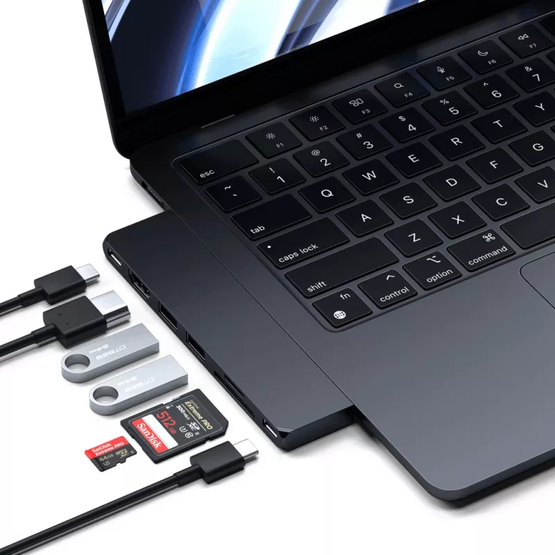 Dokavimo stotelė Satechi ST-HUCPHSD USB 3.2 Gen 2 Type-C juoda