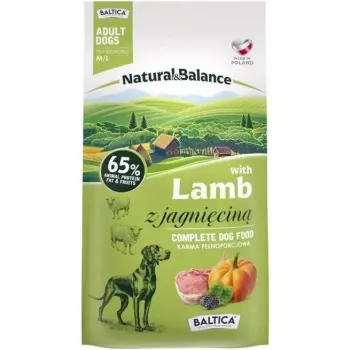 BALTICA Natural & Balance ėriena M/L – sausas šunų maistas – 3 kg