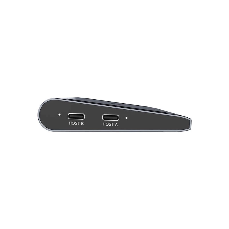 KVM jungiklis Unitek D1106AGY01 USB-C triguba 4K dokų stotelė su KVM, 3x USB-A, 5x USB-C, HDMI×2, DP×1, RJ-45, SD skaitytuvas, 3840×2160@60Hz, aliuminis