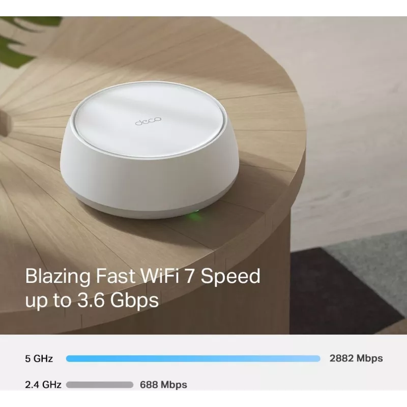 TP-Link Deco BE22 (2 vnt.) belaidis tinklo rinkinys Wi-Fi 7 (802.11be) 2,4 GHz / 5 GHz, balta spalva