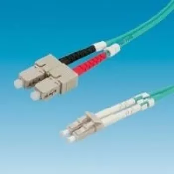 VALUE LWL-Cable 50/125µm OM3, LC/SC, turkiozinis 3m (21.99.8713)