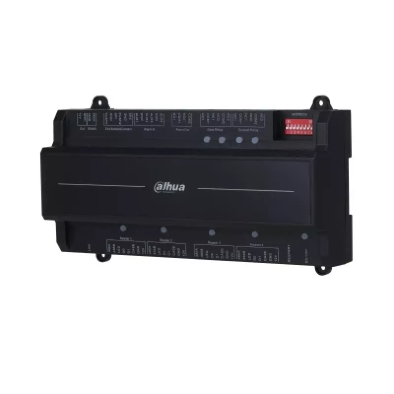 Durų valdiklis DAHUA ASC2202B-D — 2 durų plokštė, 12 V, 1,4 A, RS-485, 210×50×106 mm
