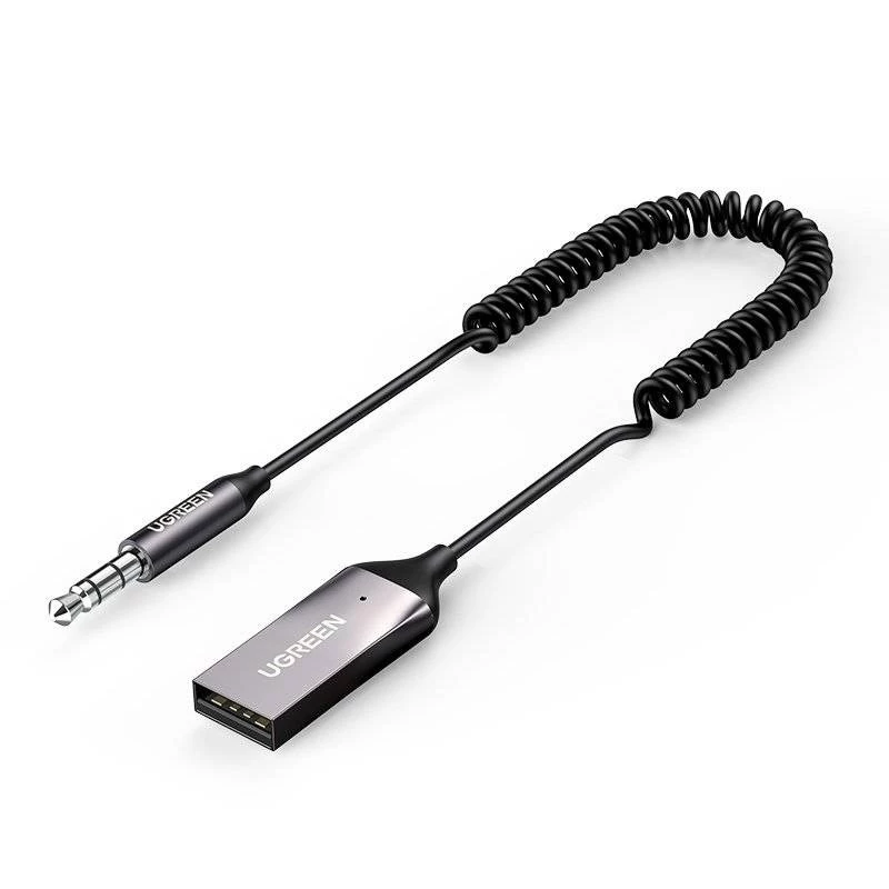 Garso imtuvas UGREEN CM309 Bluetooth 5.0 USB su 3,5 mm AUX lizdu, juodas, 20–20000 Hz