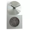 NeXtime klok 3028 OP sieninis laikrodis, 16x30,2 cm, stiklas, sidabrinis