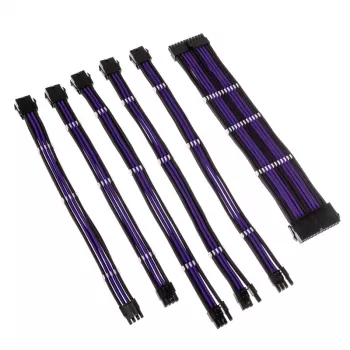 Kolink Core Adept Pintų laidų ilginimo rinkinys - Juodas/Titaninis violetinis