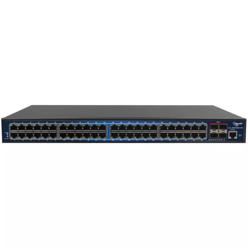 Valdomas tinklo jungiklis ALLNET ALL-SG8652MJ-10G 48+4P 10G Ethernet