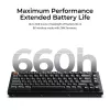 Mechaninė klaviatūra Keychron V1 Ultra 8K — 75% formatai, QWERTY, Bluetooth, RGB, Juoda