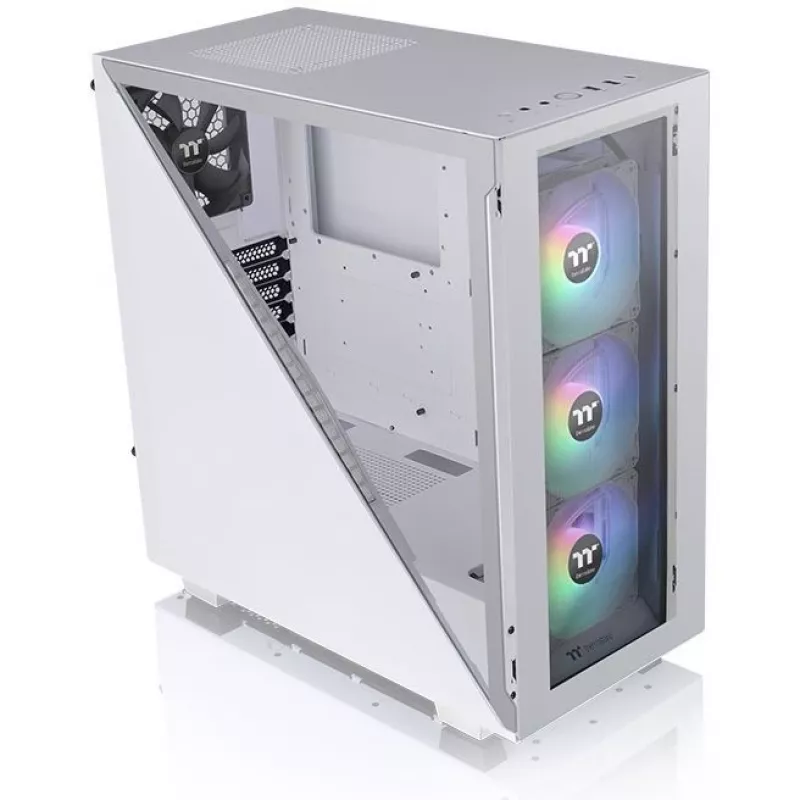 PC korpusas Thermaltake Divider 300 TG Snow ARGB Midi Tower baltas