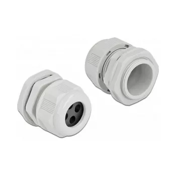 Kabelio įvadas DeLOCK 60382 pilkas plastikinis 2 vnt.
