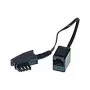 Telefoninis kabelis Helos 014149 0,2 m juodas
