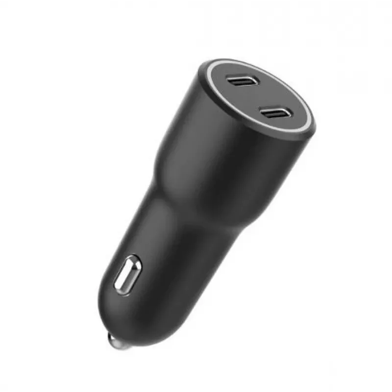 Gembird TA-UC-C2PD40-CAR-01 automobilinis maitinimo adapteris, juodas