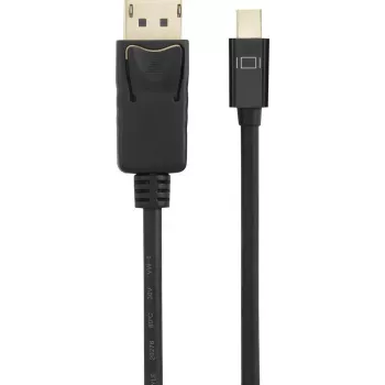Renkforce Mini-DisplayPort / DisplayPort jungiamasis laidas 2,00 m, auksuoti kontaktai, juodas [1x Mini-DisplayPort kištukas - 1x DisplayPort kištukas] (RF-4538176)