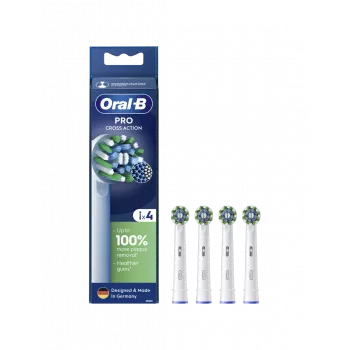 Oral-B Pro CrossAction keičiamos šepetėlių galvutės, 4 vnt.