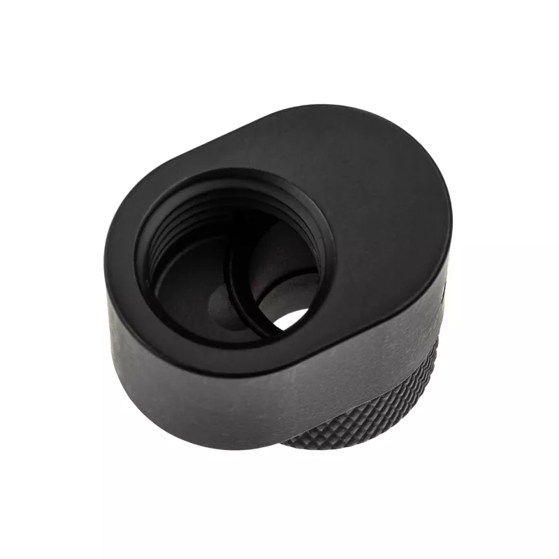 XSPC G1/4 Rotary 7mm Offset Fitting matinė juoda