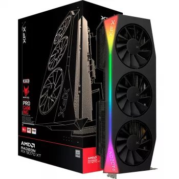 Vaizdo plokštė XFX Radeon RX 9070 XT 16 GB GDDR6, 256 bitų, PCIe x16, 3 ventiliatoriai, HDMI 1 / DP 3