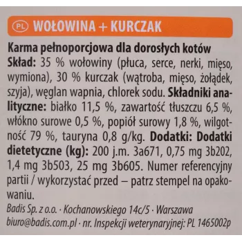 Animonda Carny Adult jautiena su vištiena 800 g