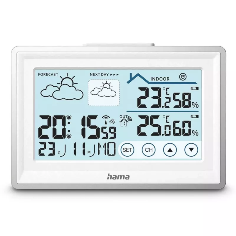 Hama 00222228 skaitmeninė orų stotelė balta