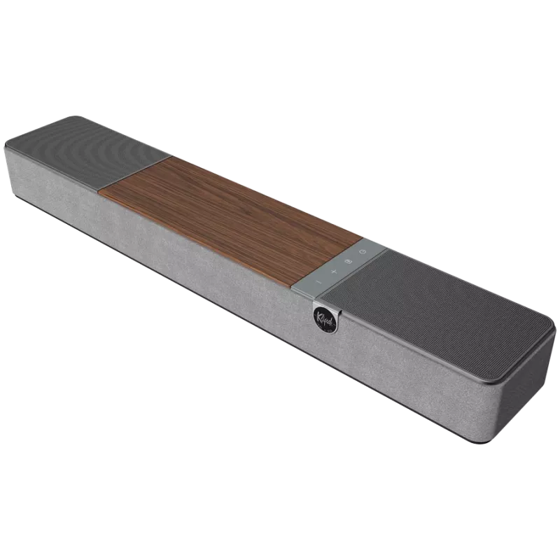 Garsiakalbio juosta KLIPSCH Flexus CORE 100 — 2.1 kanalų, 100 W, įmontuotas žemų dažnių garsiakalbis, Pilka/Riešutas