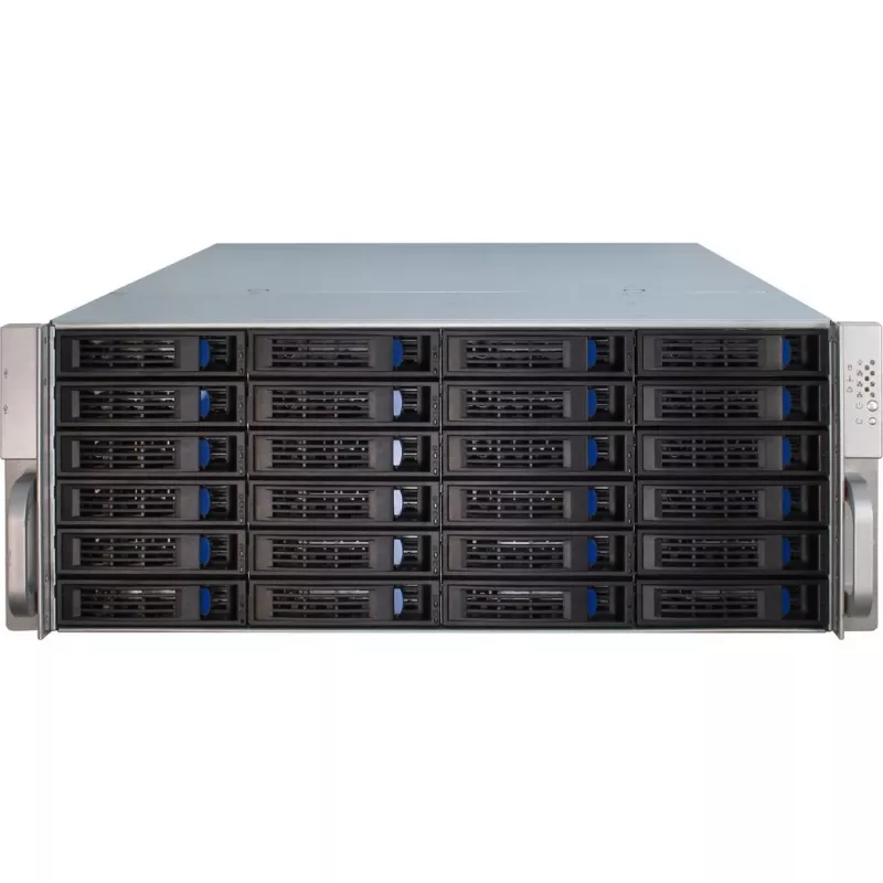 Serverinis korpusas Inter-Tech 4U-4424 Rack juodas, sidabrinis