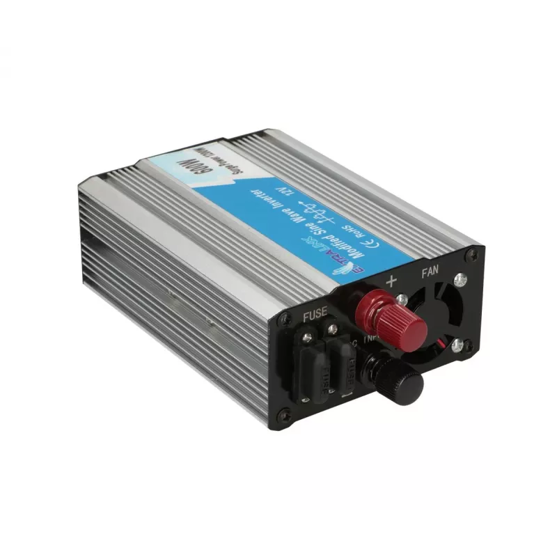 Extralink OPIM-600V įtampos keitiklis, automobilinis 12V, 600W modifikuota sinusinė banga