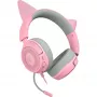 Ausinės Razer Kraken Kitty V3 X — laidinės USB Type-A, uždengiančios ausis, 20–28 kHz, 1,3 m laidas, rožinės